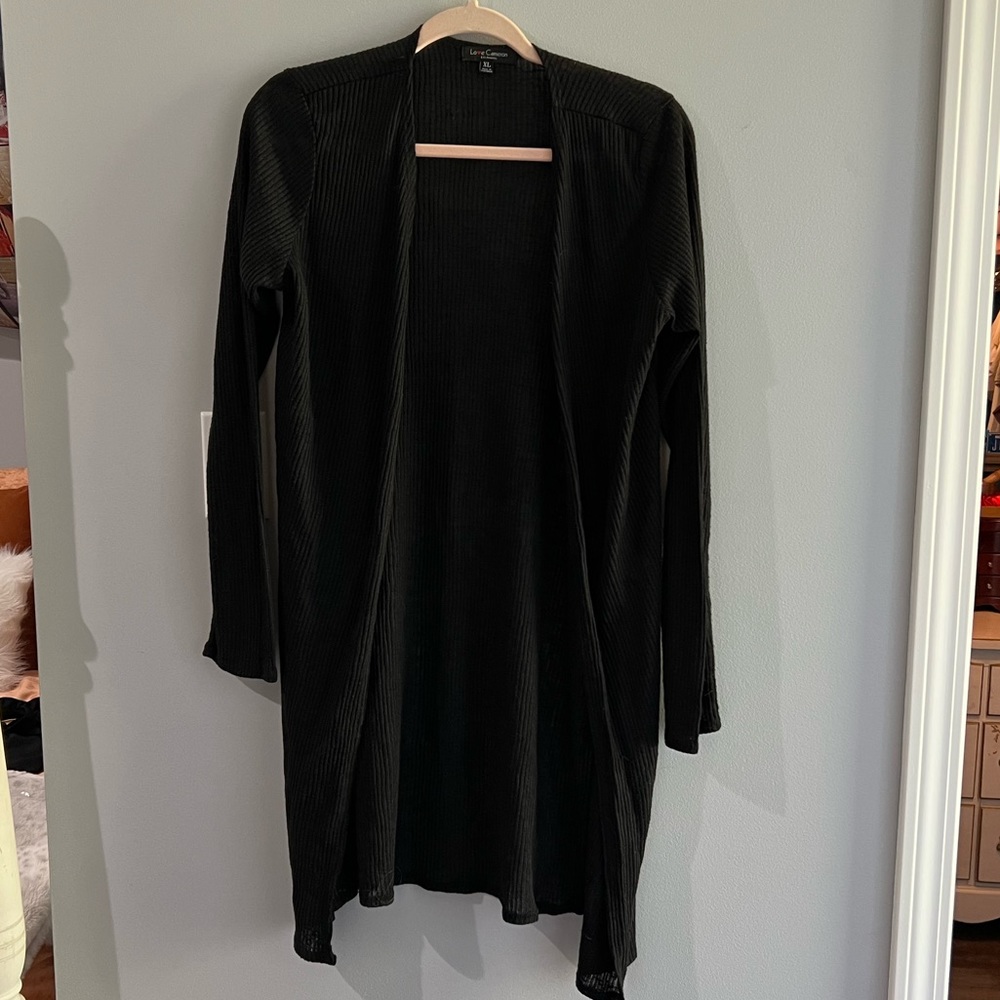 Black cardigan